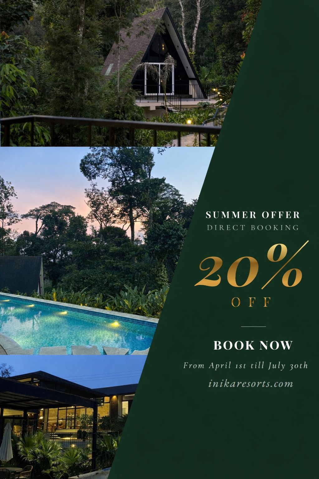 Summer Offer at INIKA Resorts